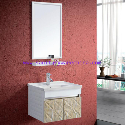 Modern Alunimun Bathroom Vanity/ all aluminum bathroom cabinet/Mirror Cabinet /DB-8129B 600X460mm