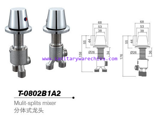 Bathtub mixer,Faucet,T-0802B1A2