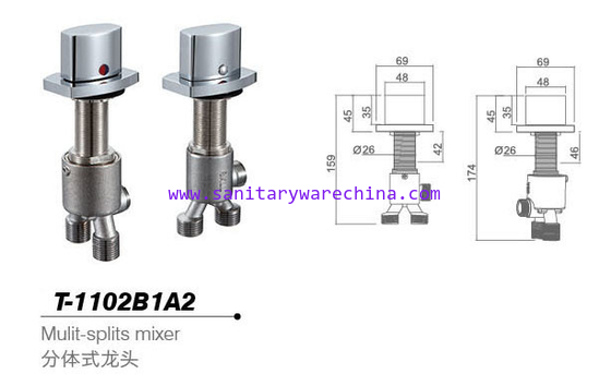 Bathtub mixer,Faucet,cold/hot water basin tap T-1102B1A2