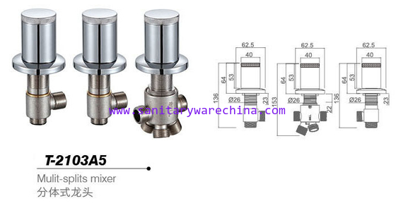 Bathtub mixer,Faucet,cold/hot water basin tap T-2103A5