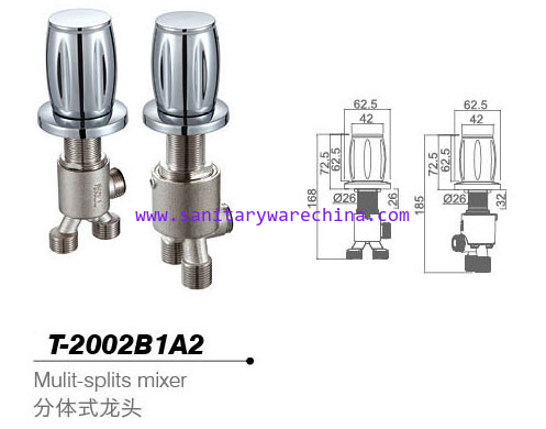 Bathtub mixer,Faucet,cold/hot water basin tap T-2002B1A2