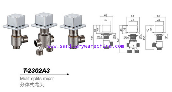 Bathtub mixer,Faucet,cold/hot water basin tap T-2302A3
