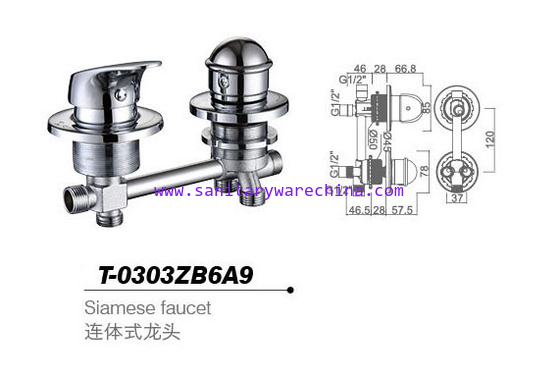 Bathtub mixer,Faucet,cold/hot water basin tap T-0303ZB6A9