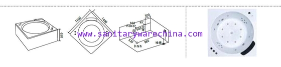Sanitary ware, Bathtubs, Jacuzzi, Massage bathtub,WHIRLPOOL HB8801 140X140X65CM