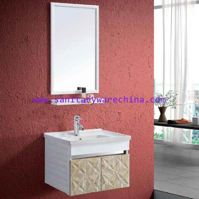 Modern Alunimun Bathroom Vanity/ all aluminum bathroom cabinet/Mirror Cabinet /DB-8129B 600X460mm