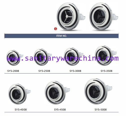 bathtub jets set, Bathtub hydro water hydro spa jet,whirlpool jet,SPA jet nozzle ,SY5-XX08